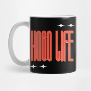 Hobo Life  Faded Thrift Style Retro Design Mug